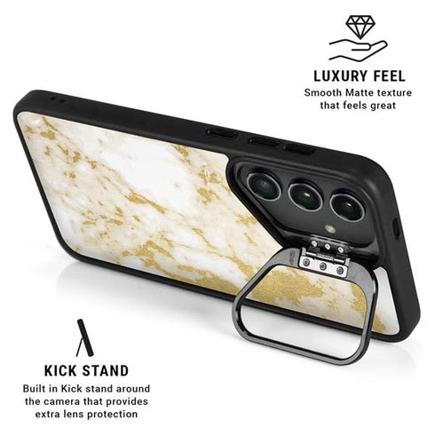 Basic Marble Galaxy S24 FE Kickstand Case